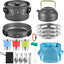 Set 22 pzas utensilios cocina camping con bolsa malla