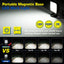 Luz trabajo LED portátil 27W base magnética auto campamento