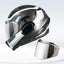 Visor protección cara casco Valiant II cromo plateado