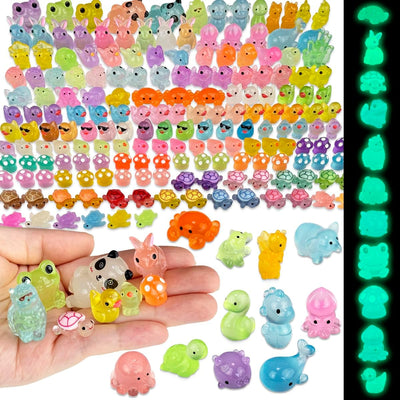 Set 160 figuras resina animales luminosas acuario