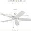 Ventilador techo exterior 60pulg 5 cuchillas color blanco