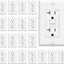 Toma corriente GFCI 20A auto prueba LED cert UL paq 20