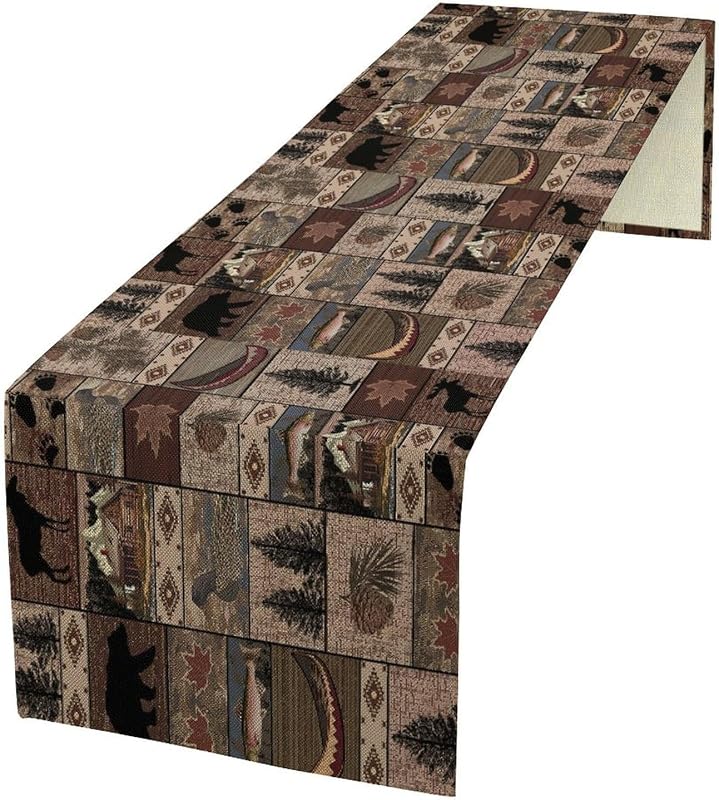 Camino mesa estilo rústico campestre 13x36pulg