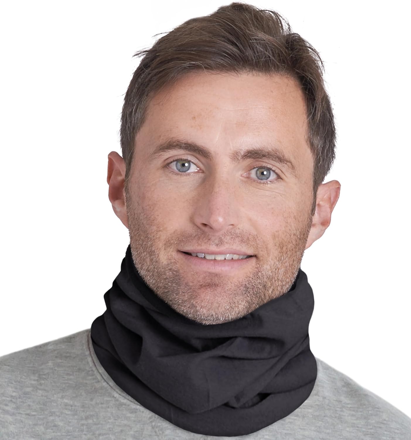 Calentador cuello lana microfibra forro polar talla única
