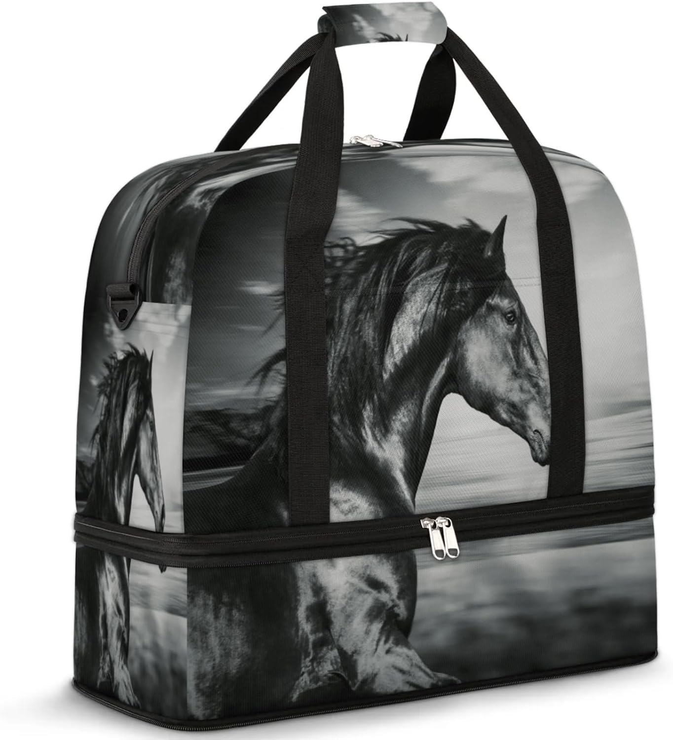 Bolsa viaje plegable expandible con compartimento zapatos