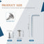 10 Pzas Tornillo M6 Hexagonal con Llave Allen para Muebles