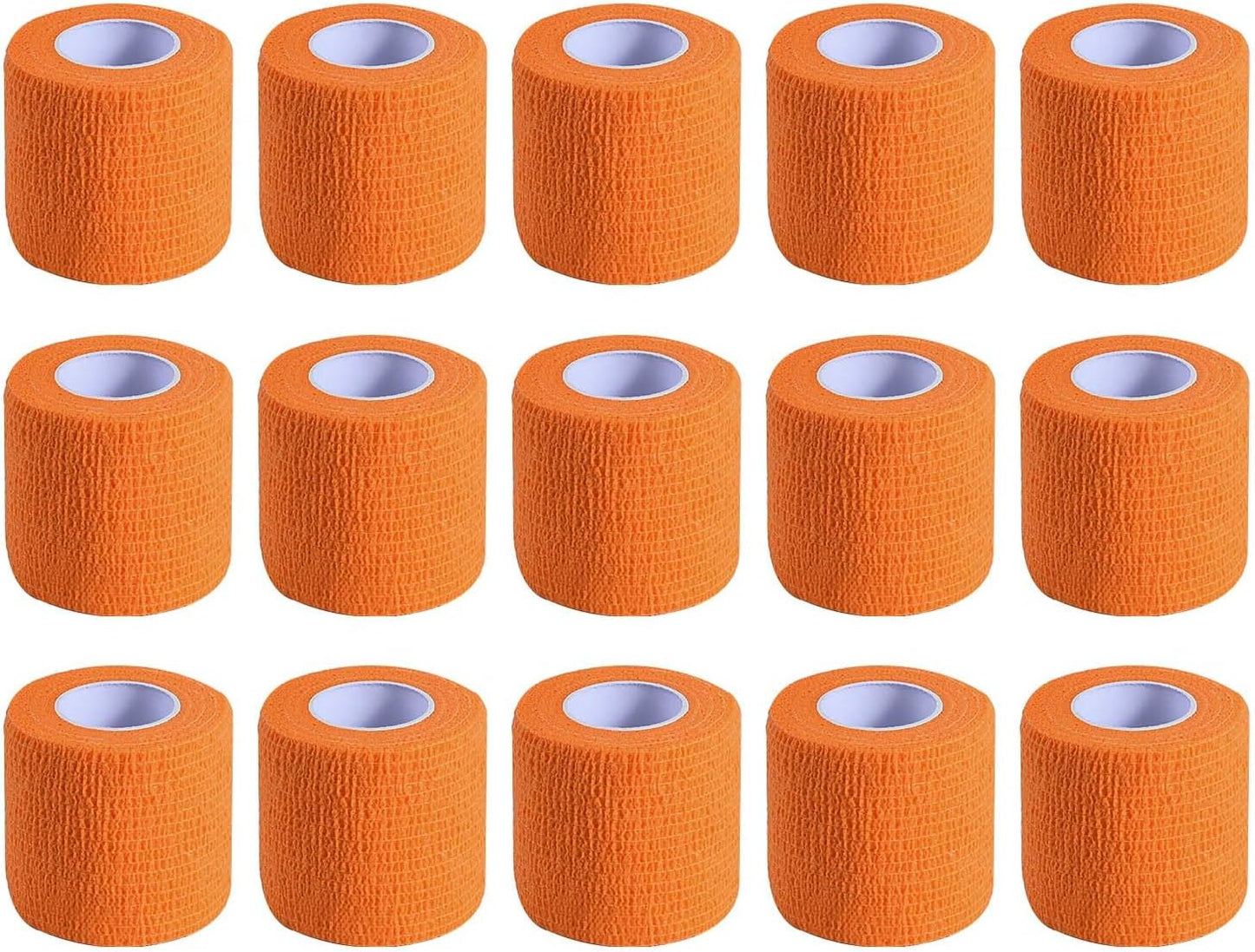 15 Vendajes Autoadhesivos Naranja 2pulg x5yd Elásticos
