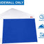 Pared lateral toldo tienda 10x10 pierna inclinada azul