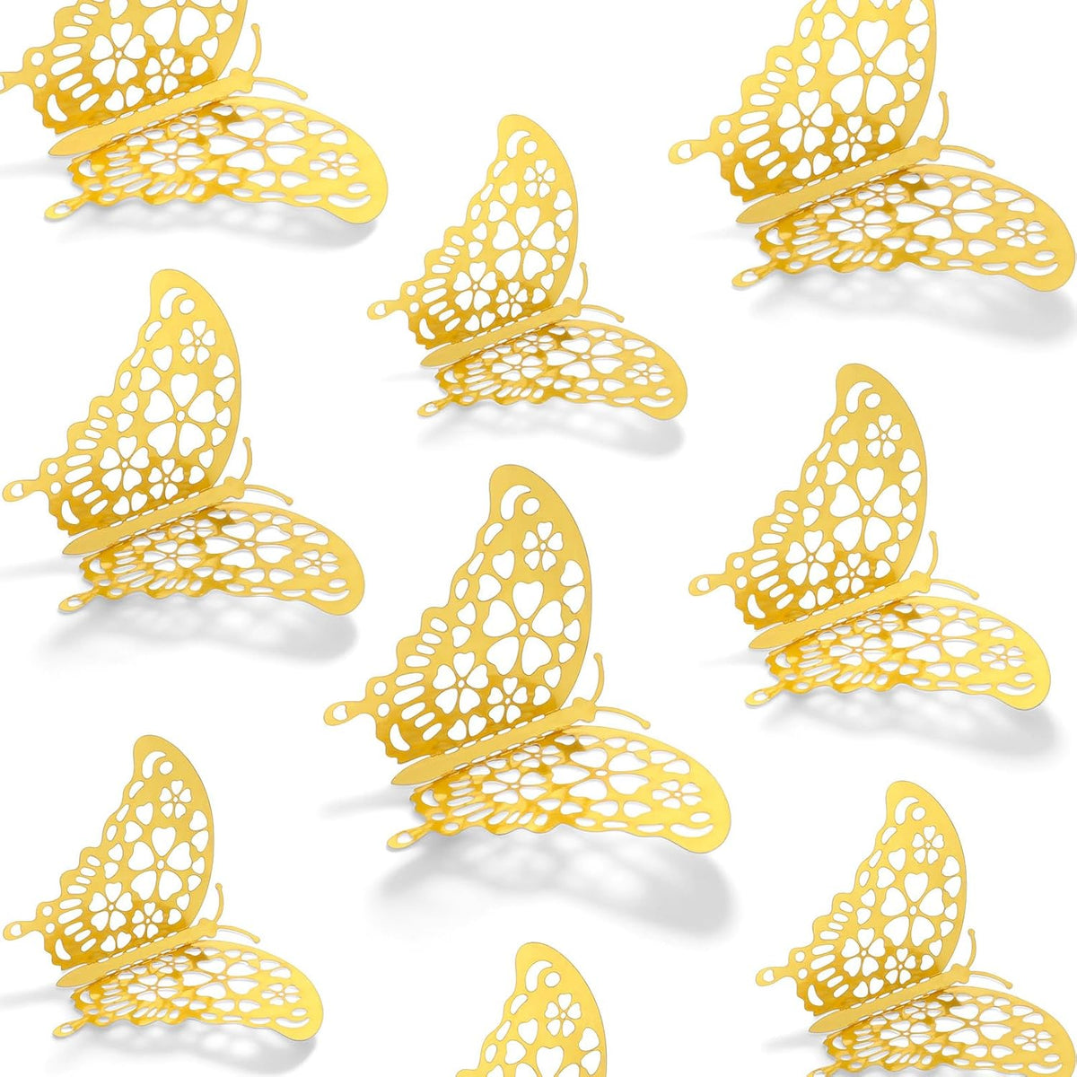 24 Pzas Adhesivos Mariposa 3D para Decorar Habitación