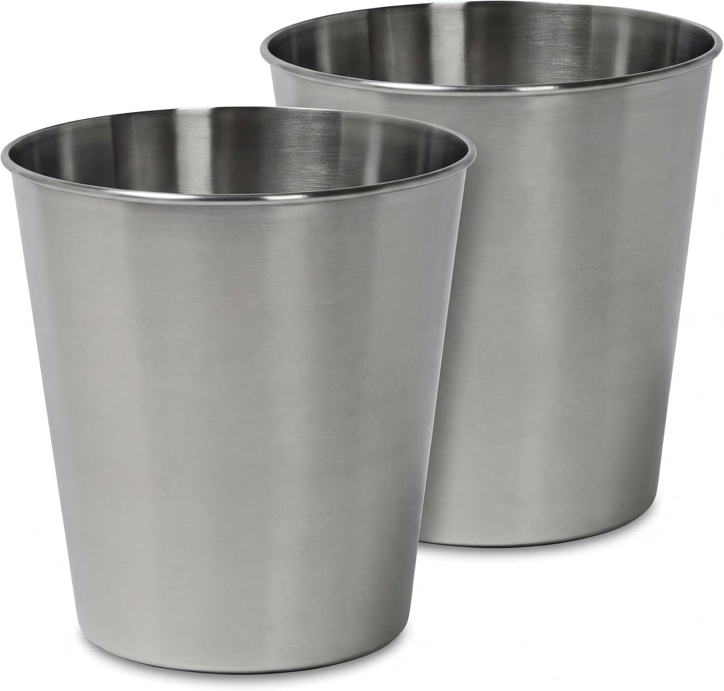 Cubo basura acero cepillado 2gal set 2