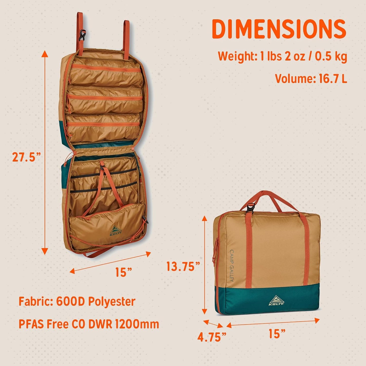 Kit organiz. cocina camp kelty camp galley deluxe