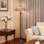 Lámpara pie estilo flor cerezo cristal sala dormitorio