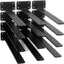 12 Soportes Estante en L Negro 16" Hierro Flotantes