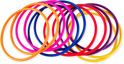 Juegos lanzamiento anillos plástico para agilidad 12 pzas