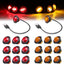 Marcador LED 3/4" 10 luces rojas enchufe universal