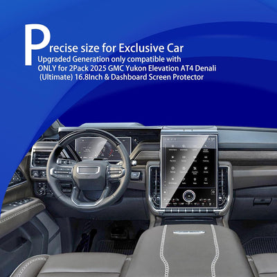 2 Pzas Accesorios Pantalla 2025 Yukon Denali GMC 16.8"