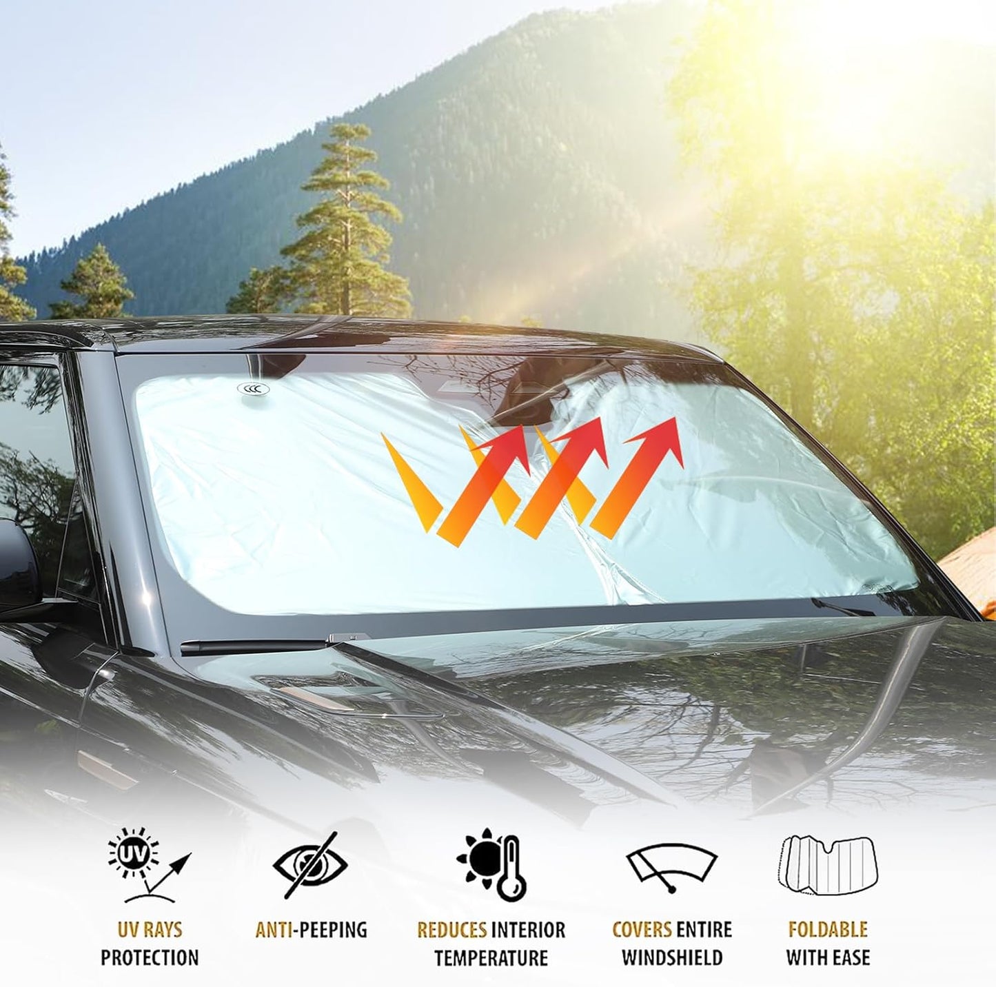 Parasol plegable para Range Rover Sport 2023-25 reflectante