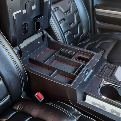 Bandeja organizadora consola Toyota Tundra 14-21 rojo