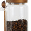 Tarros vidrio con tapa madera 770ml para azúcar café
