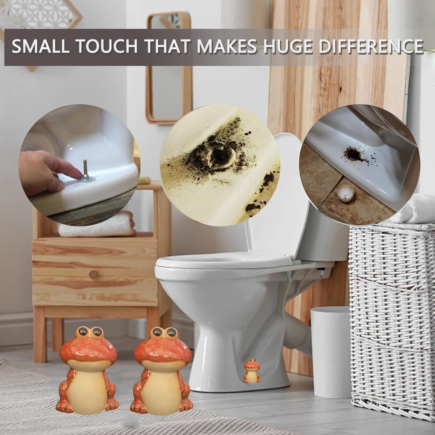 Tapas cerámica pernos inodoro decorativas baño