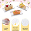 200 Pzas Placas Cartón Plegables para Tartas y Postres Blanco