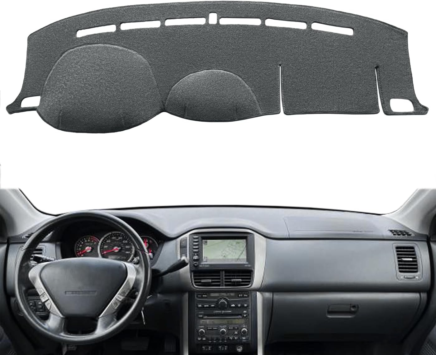 Tapete cubierta tablero ajustable Honda Pilot F204 gris oscuro