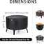 Cubierta redonda hoguera resistente al aire libre 34