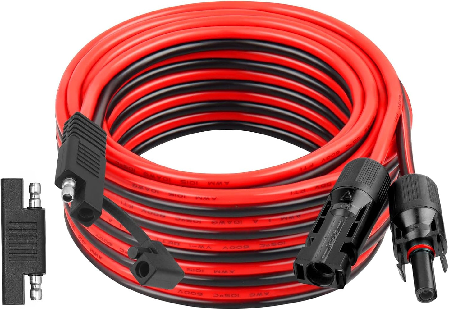 Cable conector SAE para panel solar 25pies cobre estañado
