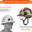 Casco seguridad ala completa visera aprobado ANSI Z89.1