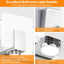 Luces tocador cromado led regulable 6 luces