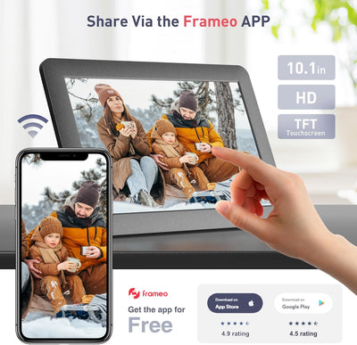 Marco fotos digital WiFi 10.1pulg pantalla IPS control tactil 16GB