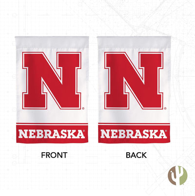 Bandera jardín UNL Cornhuskers 19x12"