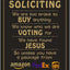 Letrero No Soliciting 8x12pulg para Puerta Hogar Patio