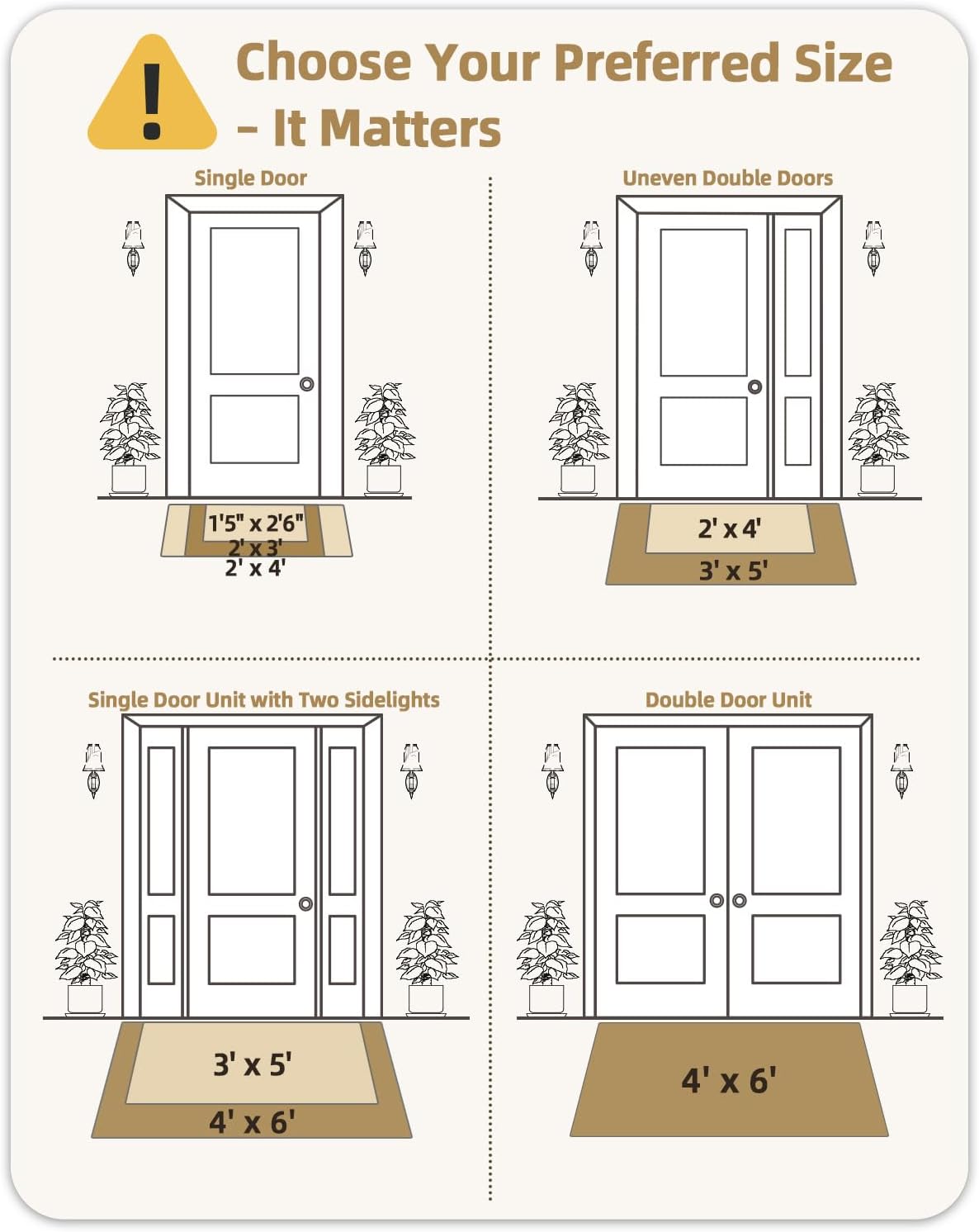 Tapete puerta exterior antiderrap perfil bajo