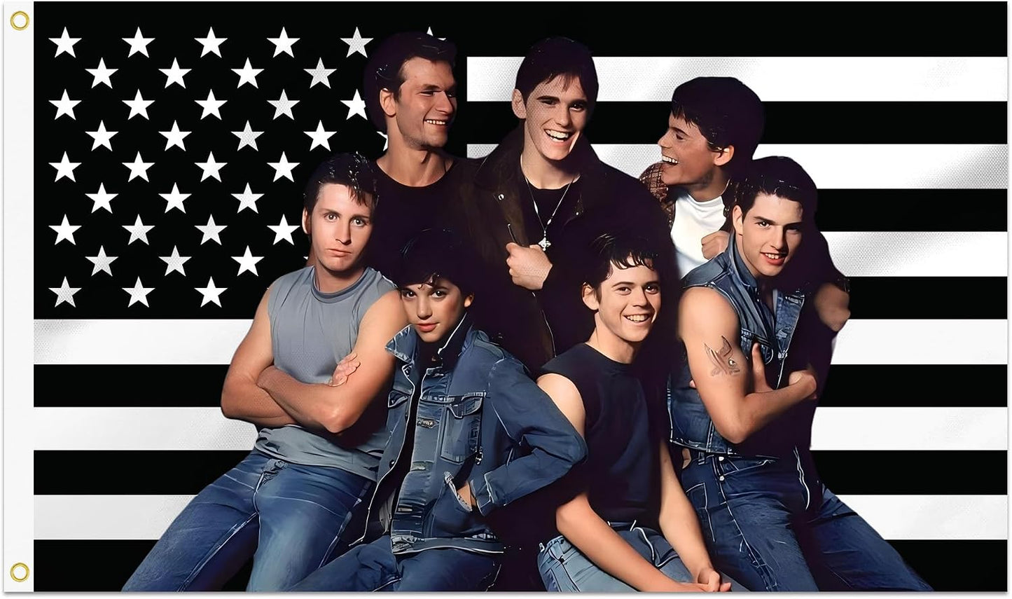 Bandera The Outsiders 2x3ft ojales latón interiores