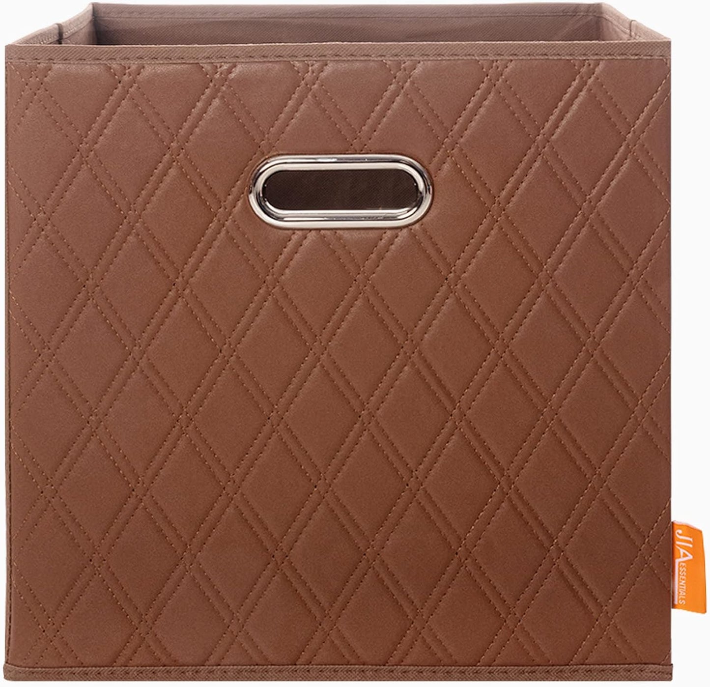 Cestas plegables marrones con asas 13"