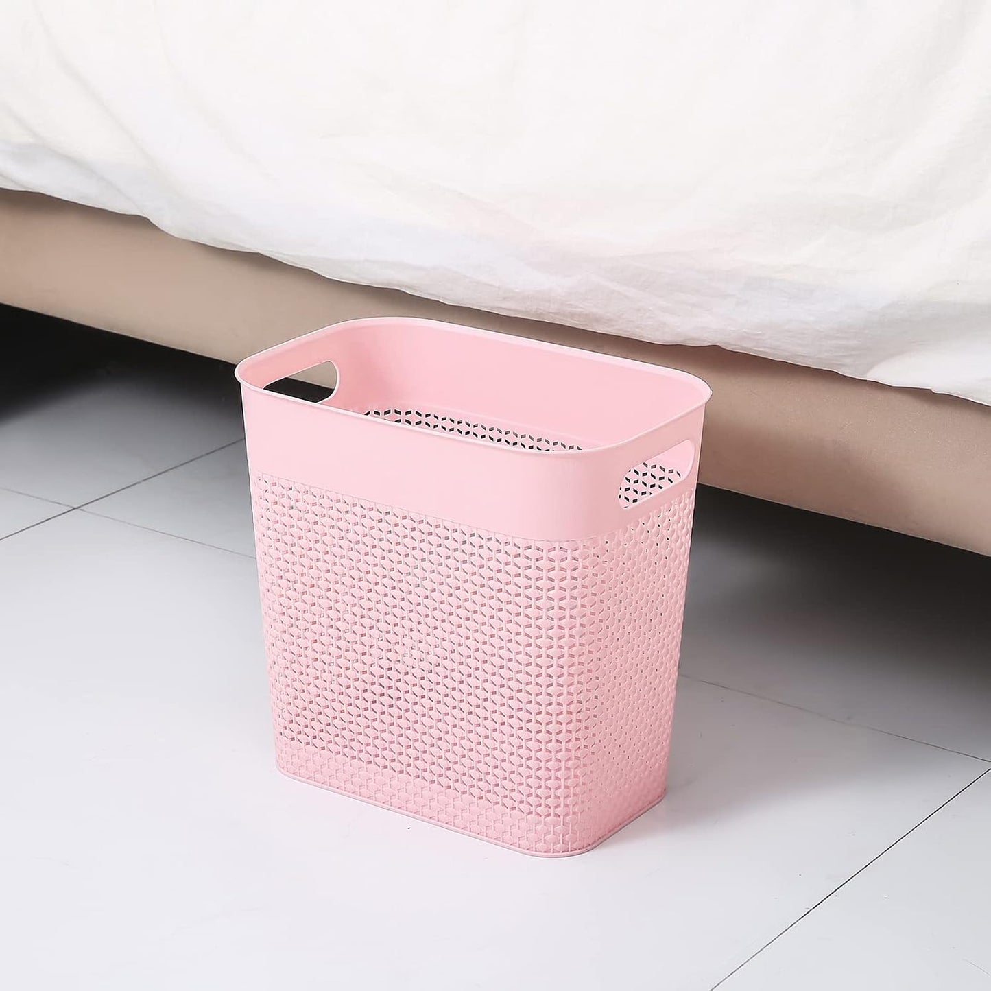 Cubo basura plástico 3gal rosa pack 1