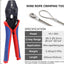 Prensadora cable alambre trinquete para manguitos aluminio
