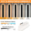 2 Apliques LED Pared 48" IP65 Negro Exteriores Regulables
