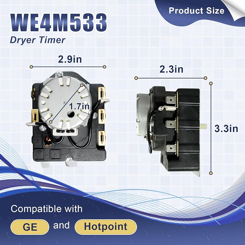 Temporizador secadora comp GE Hotpoint WE4M533