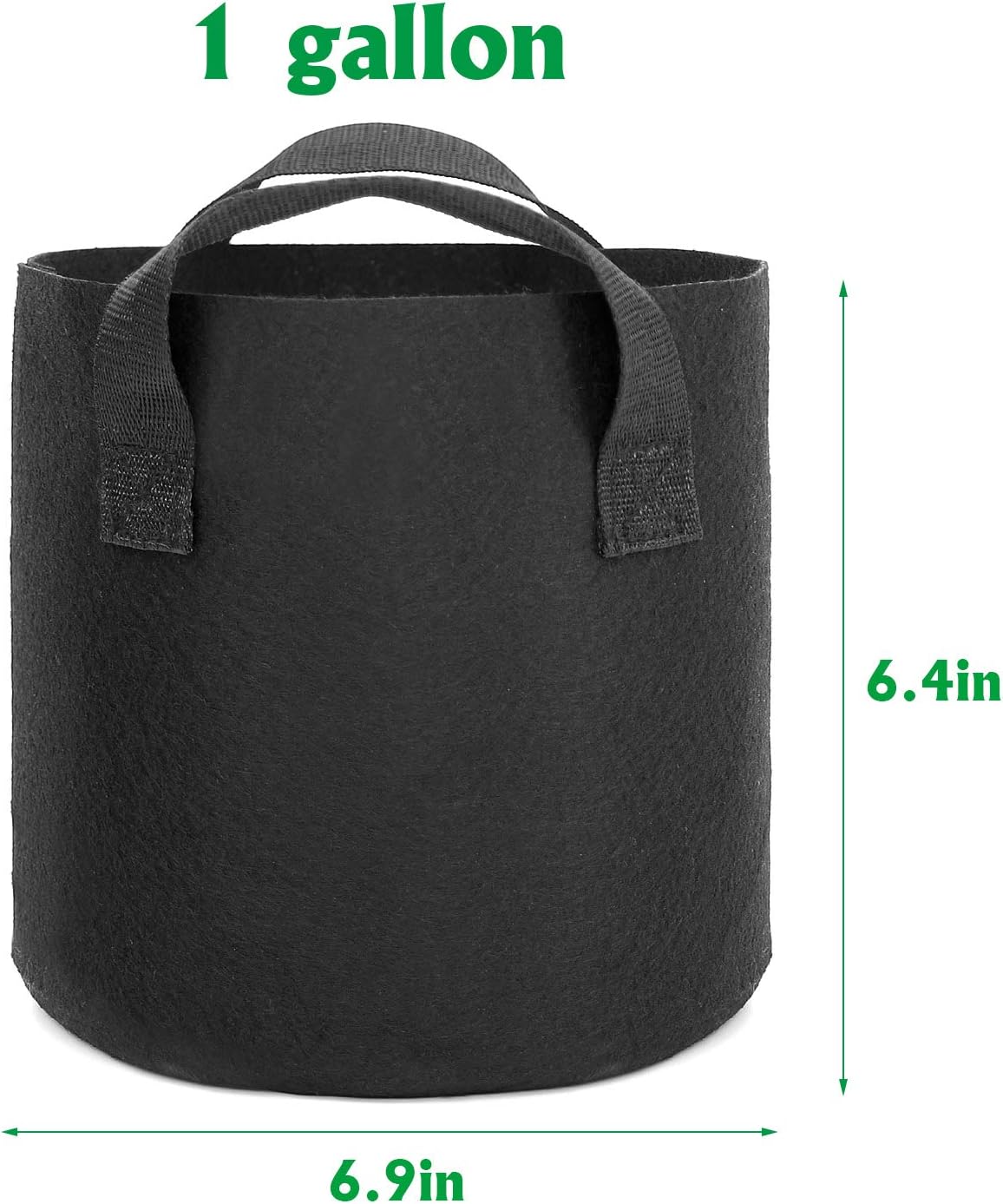 Bolsas cultivo tela resistente 6 pzas 1gal para papa fresa