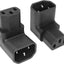 Adaptador C14 a C13 90 grados 2 Pzas