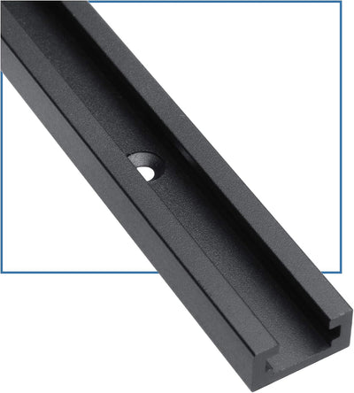 Pista T aluminio 48pulg carpintería doble corte preperforada