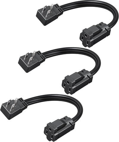 Cable extensión 1 pie 15A plano para electrodomésticos
