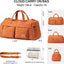 Bolsa de mano para mujer viaje ligera color marrón moca