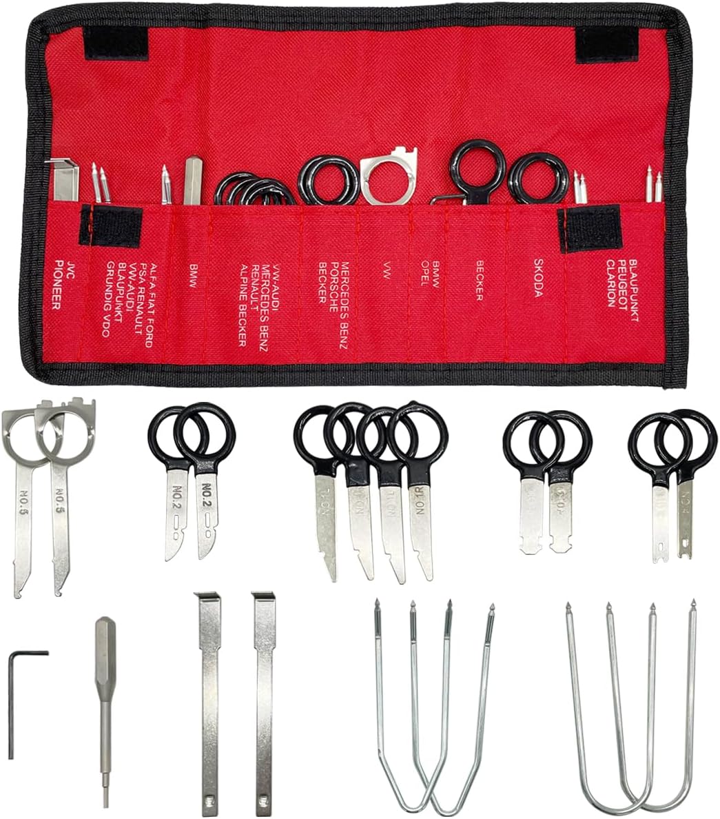 Kit herramientas para eliminar radio estéreo coche