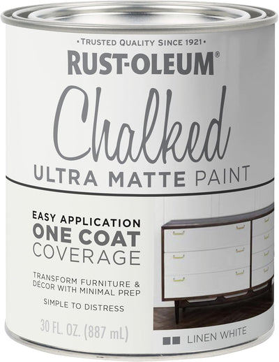 Pintura tiza ultramat. interiores 30oz color blanco lino