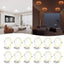 12 Luces LED Empotradas 8" Regulable 15W ETL