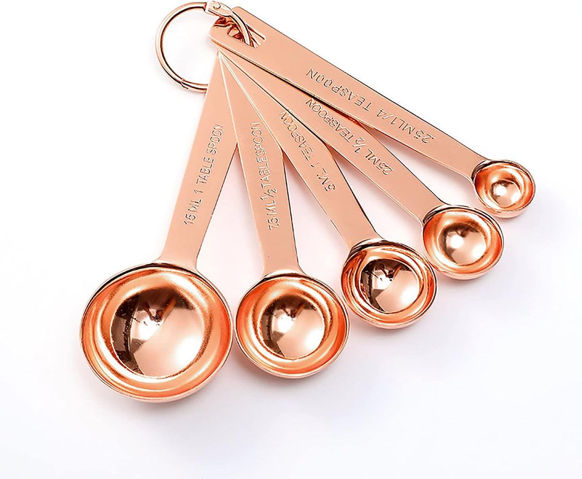 Set 4 Tazas 5 Cucharas Accesorios Cocina