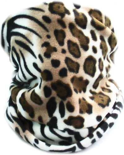 Polaina cuello polar estampado guepardo mujer unisex